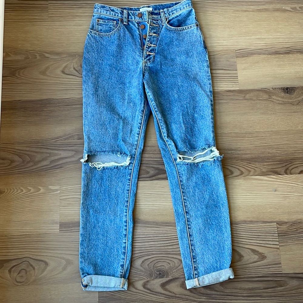 WEWOREWHAT Straight Leg Jeans Size 25